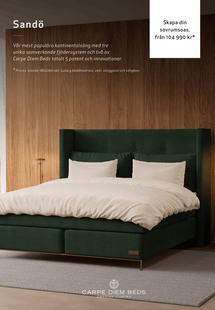 Priser på Carpe Diem Beds Sandö Kontinental. Säljs hos SängComfort i Halmstad.